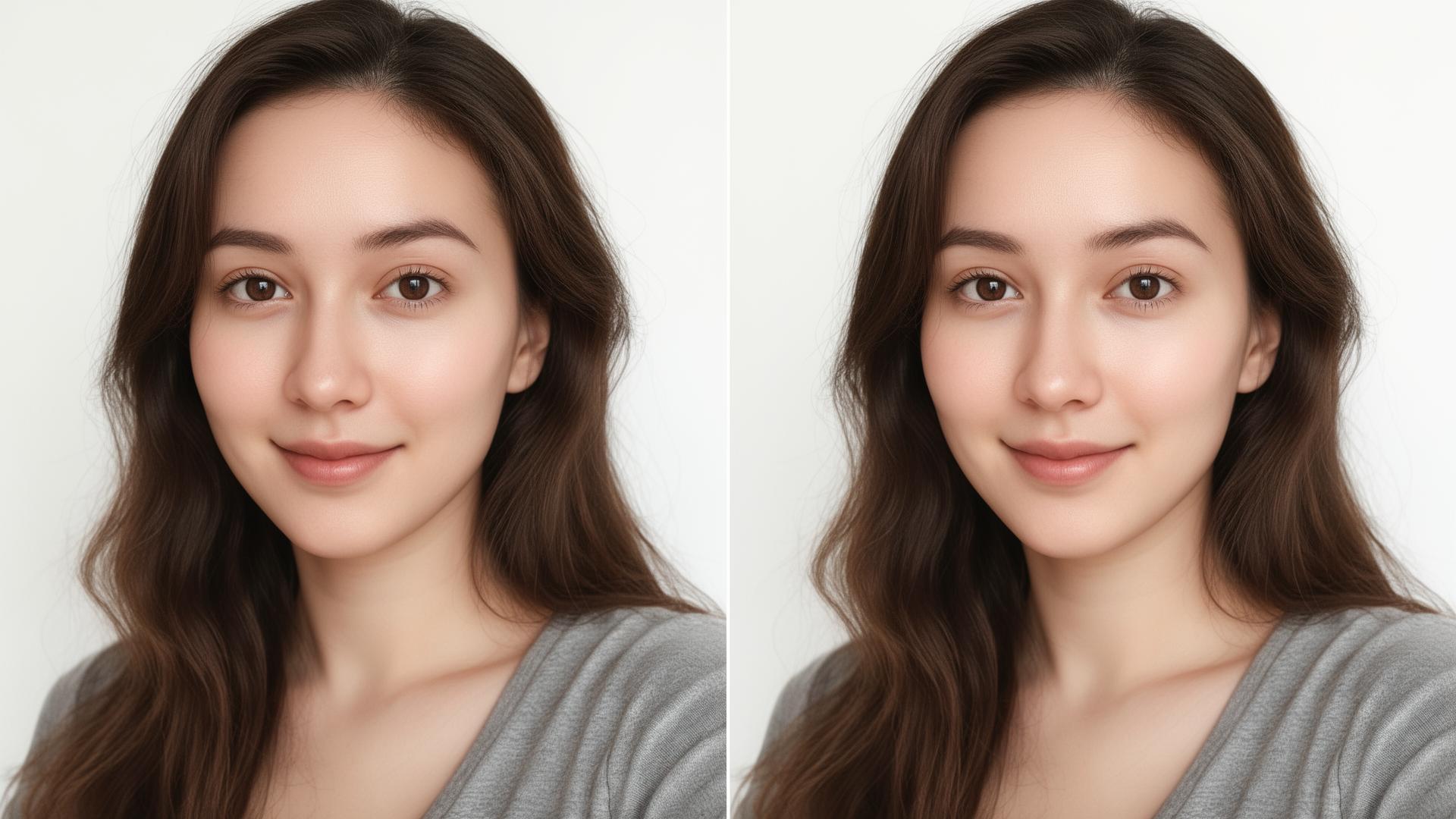 Before and after SnapRefine